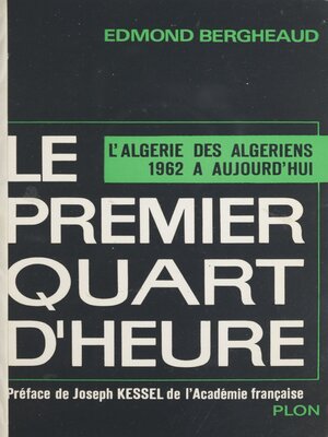 cover image of Le premier quart d'heure